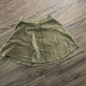 Soft Ribbed Mini Skirt